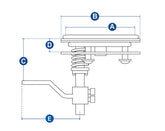 Flush Hatch Latch 90mm